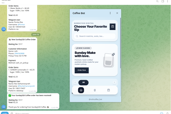 Telegram Bot for Sunday