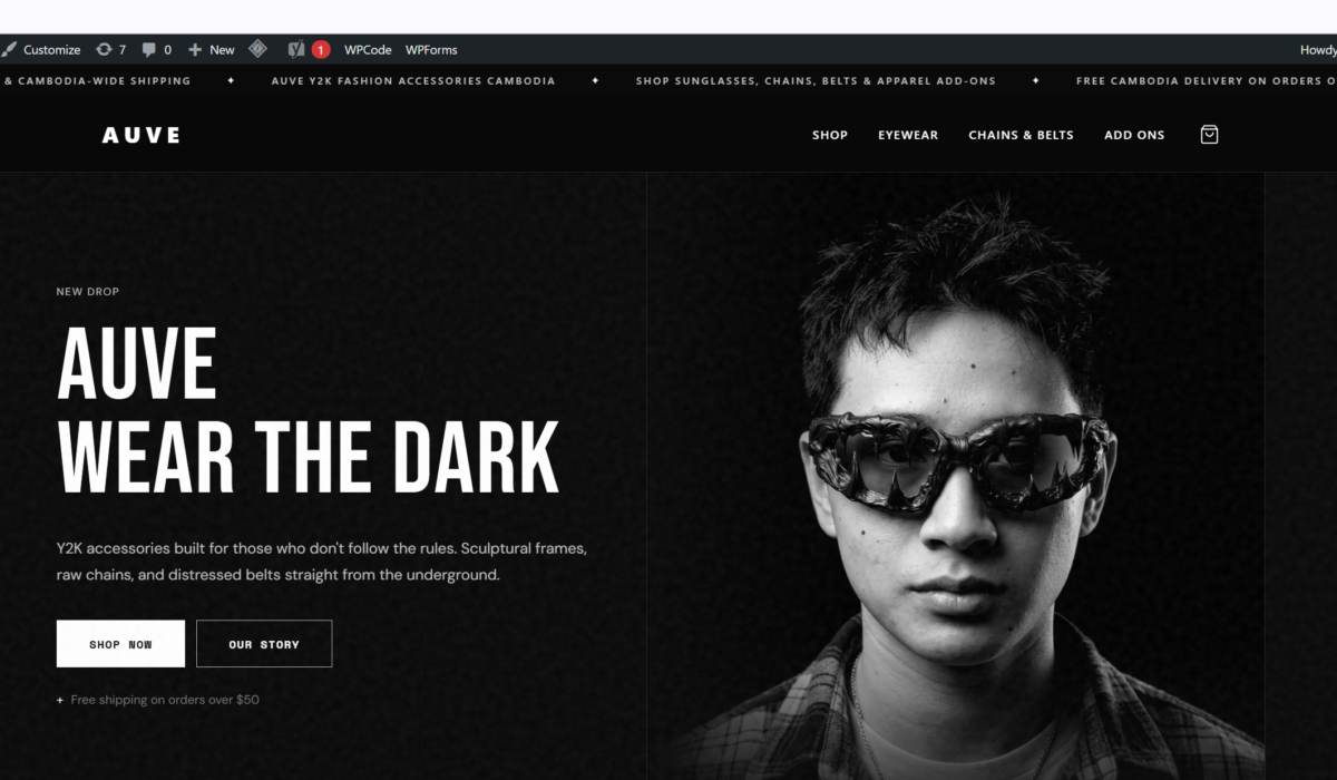 AUVE website ecommerce Theme